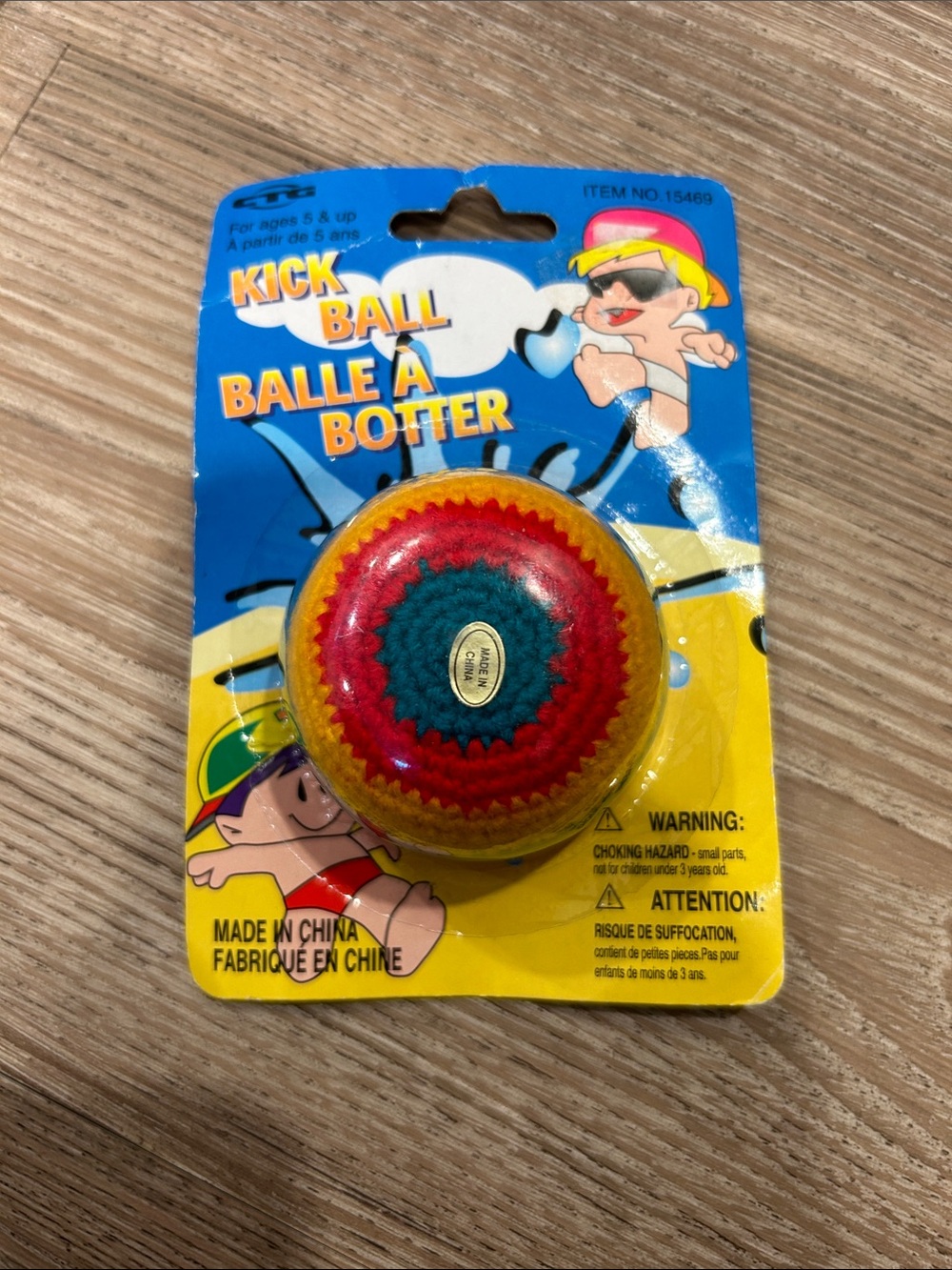 Vintage 90s CTG Kick Ball Footbag Hacky Sack Retro Toy New #15469